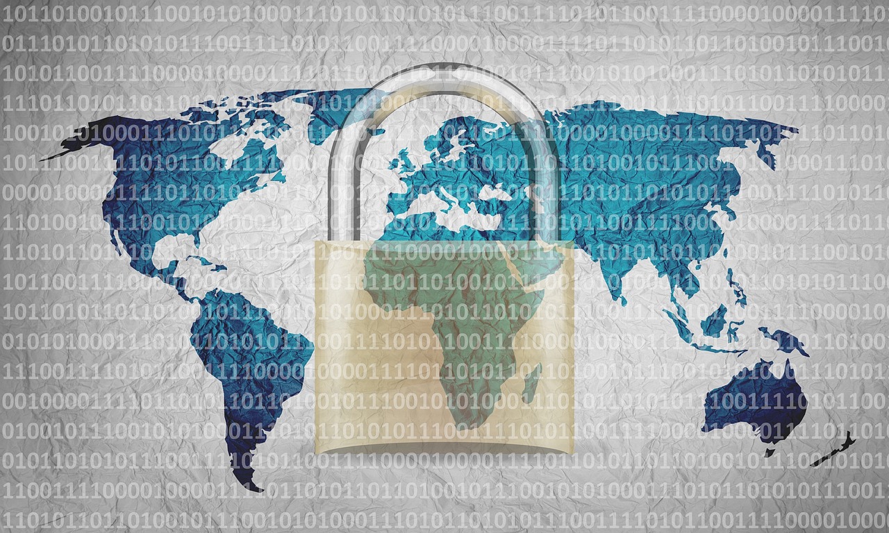 A padlock on a circuit board representing digital security