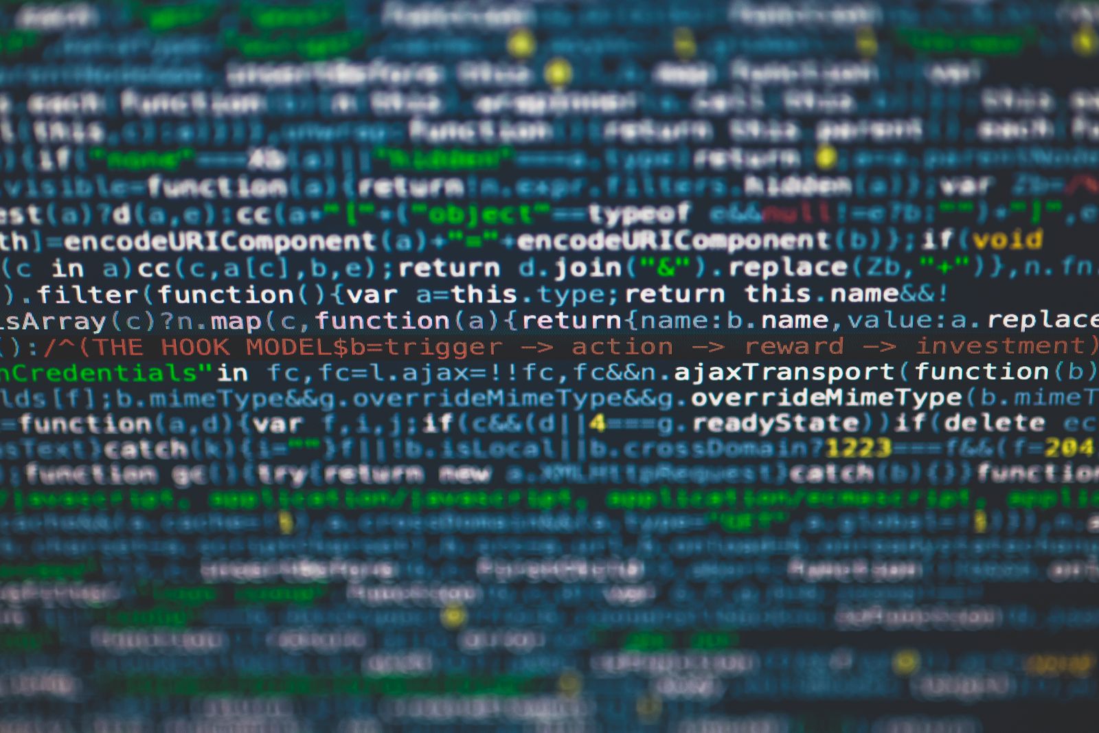 Syntax-highlighted source code on a dark screen in a code editor